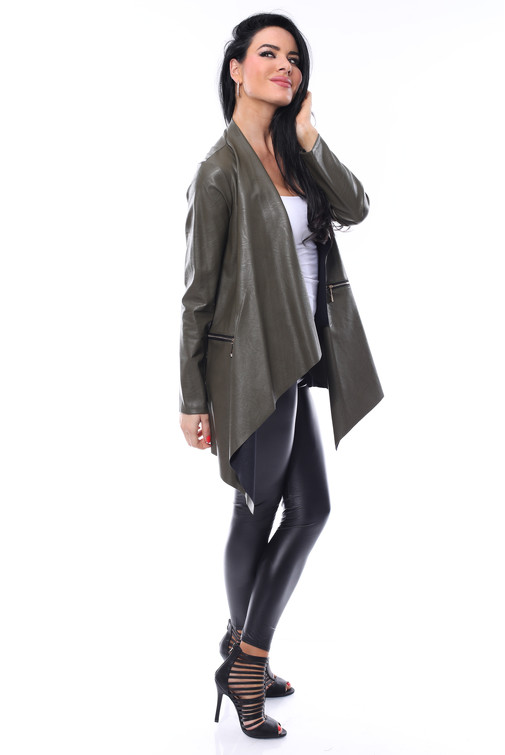 Waterfall jakna iz eko usnja