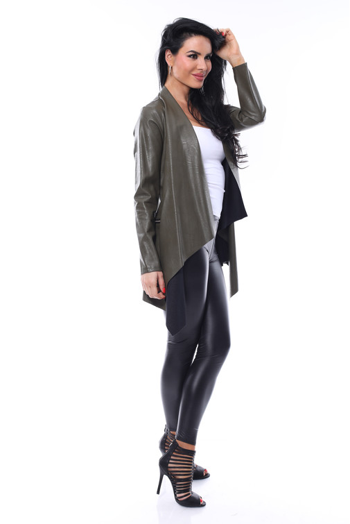 Waterfall jakna iz eko usnja