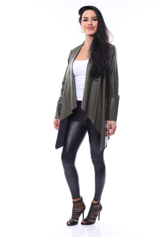 Waterfall jakna iz eko usnja