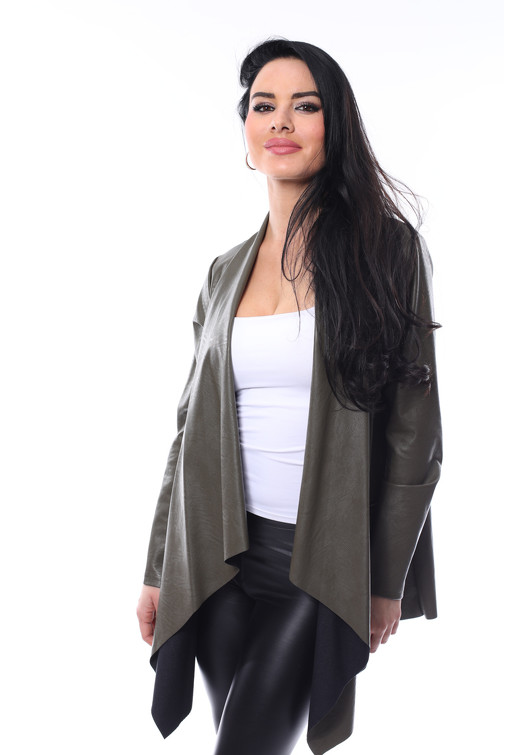 Waterfall jakna iz eko usnja