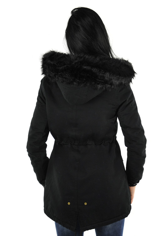 Parka mit Kapuze und Kunstfellfutter