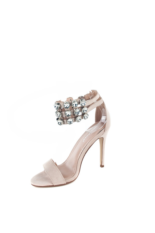 Vysoké sandále s kryštálmi