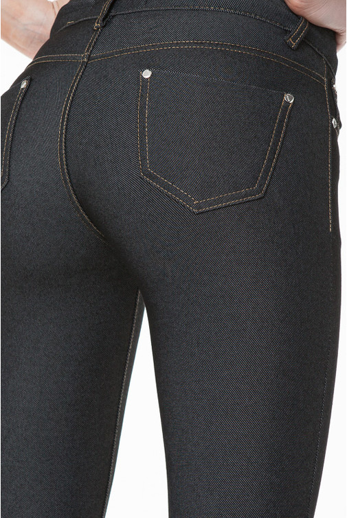 Jeggings denimového vzhledu, černé EU 34-40