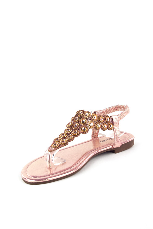 Niske sandale s kristalima