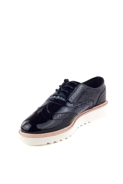 Metalické topánky oxford