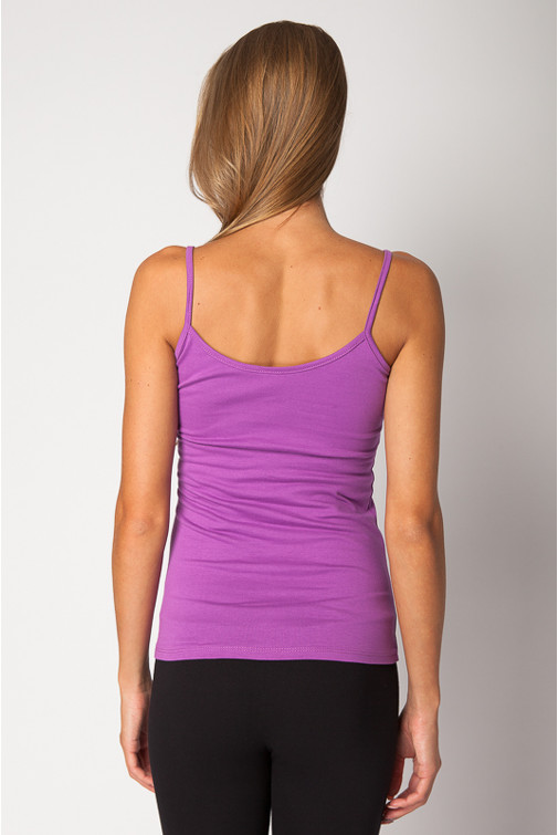 Bombažen top s tankimi naramnicami