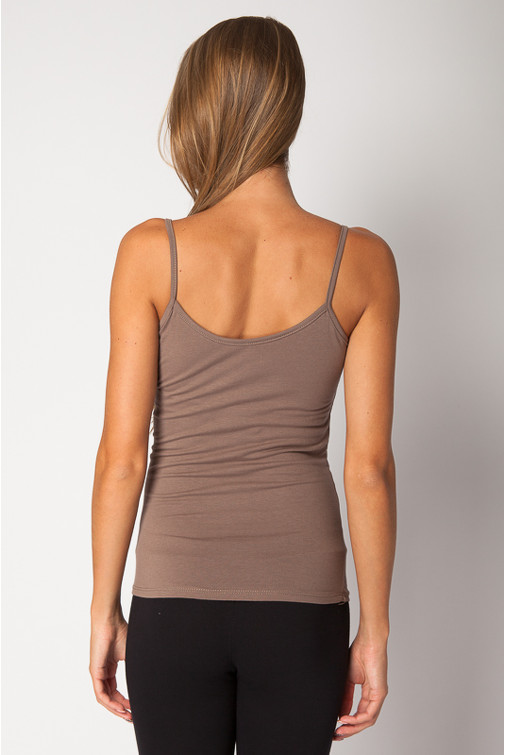 Bombažen top s tankimi naramnicami