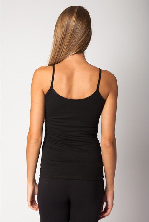 Bombažen top s tankimi naramnicami