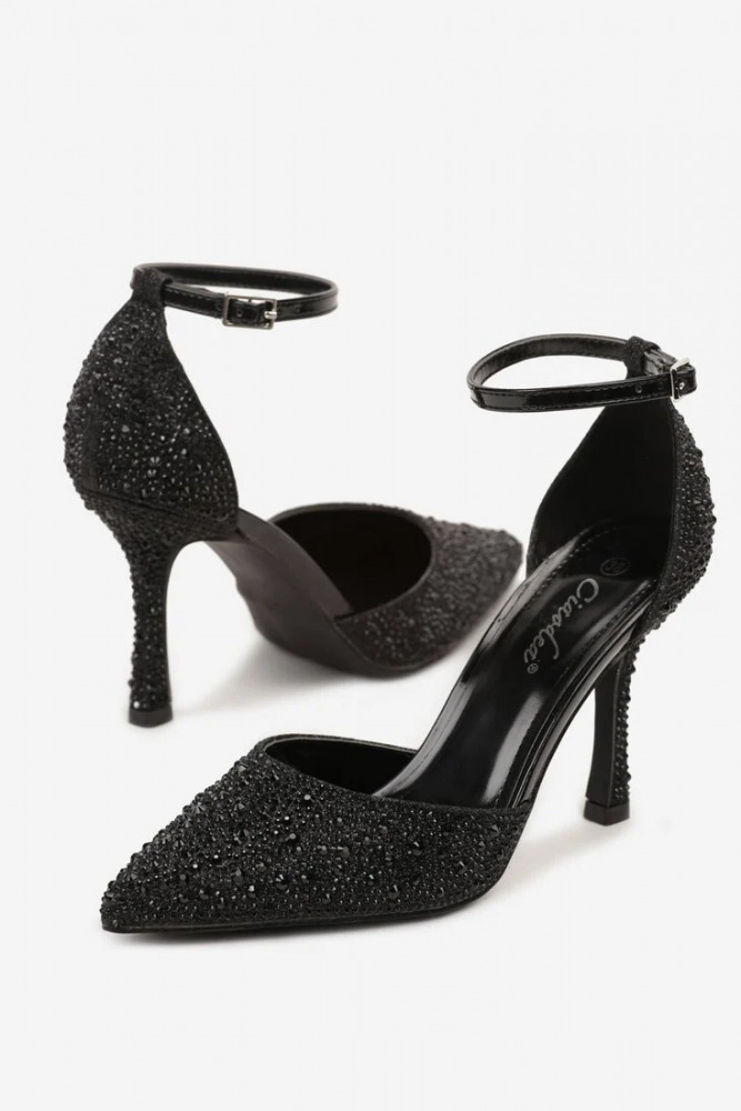 Décolleté con tacco alto e strass True glamour