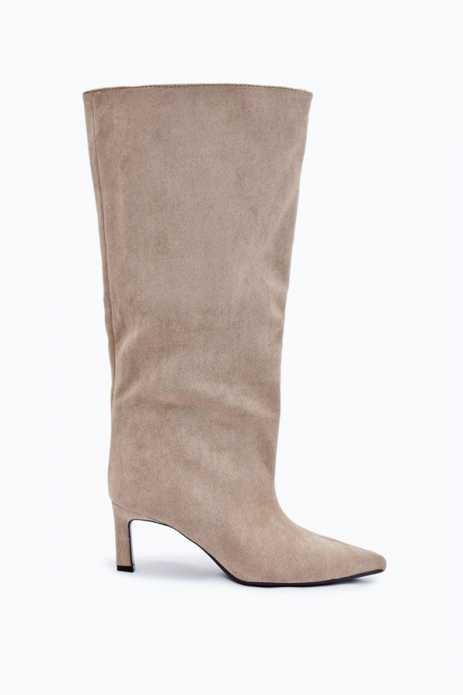 Knee high mid heel boots Secret crush