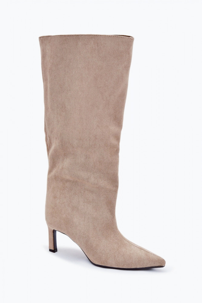 Knee high mid heel boots Secret crush