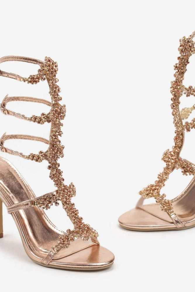 Sandali gioiello con tacco alto Stand out