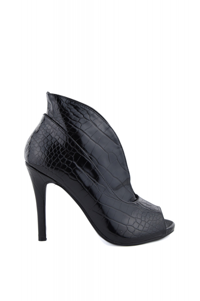 ''Peep-Toe'' Stiefeletten Sandaletten 