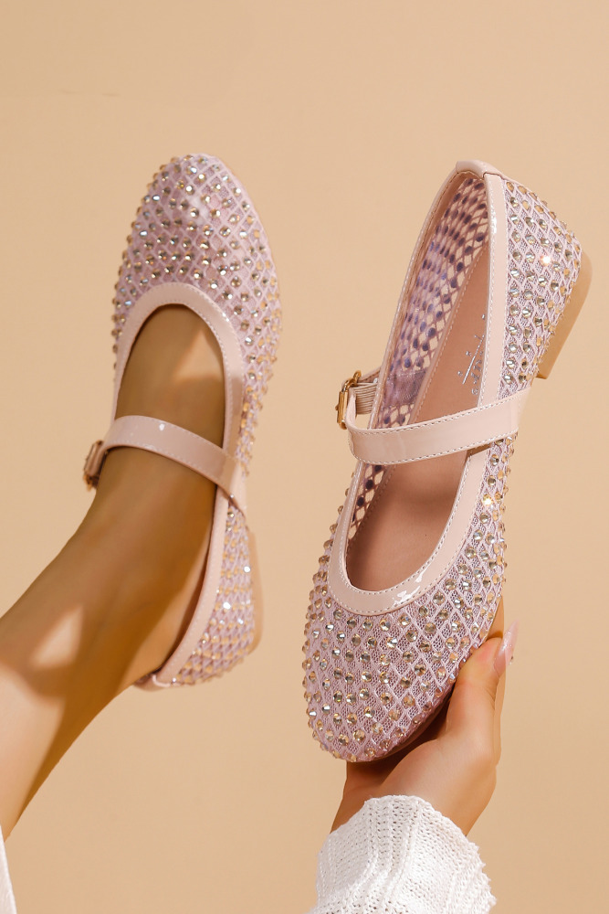 Crystal Mary Jane flats Luna