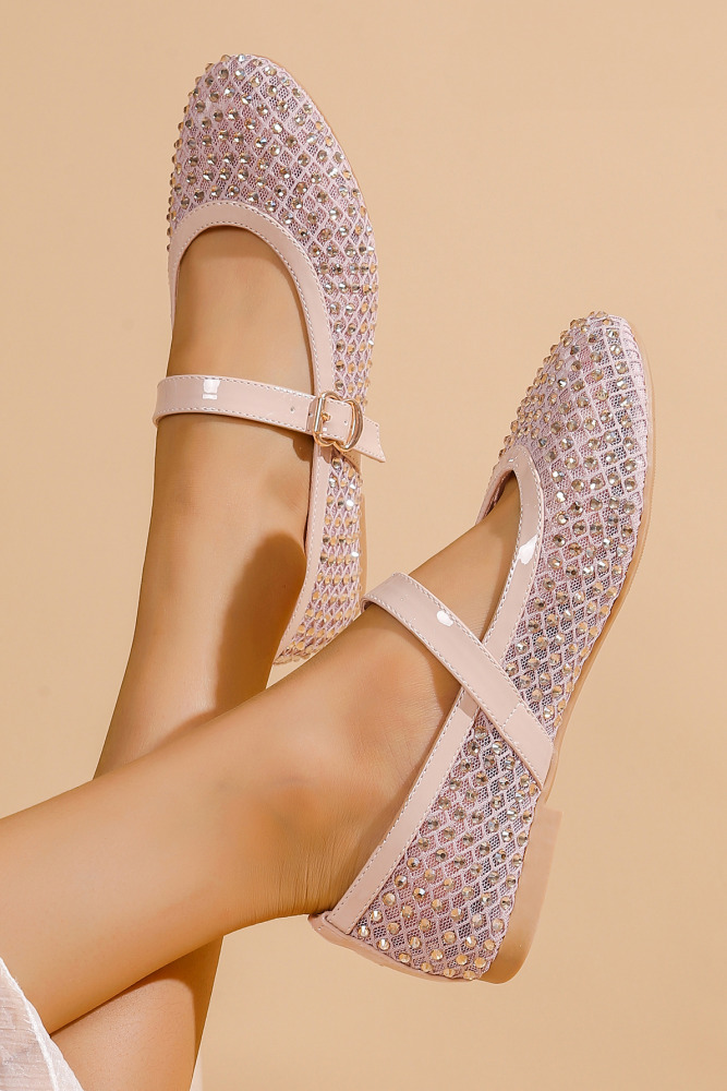 Crystal Mary Jane flats Luna