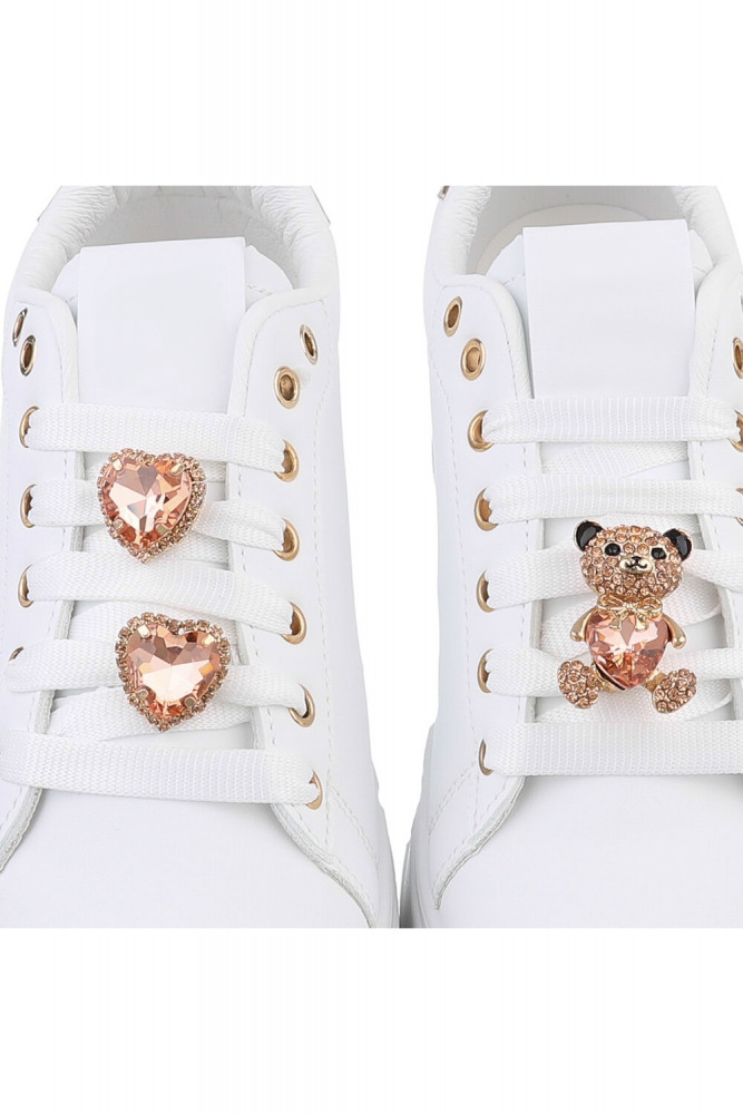 Sneakers mit Kristallverzierungen Good vibes