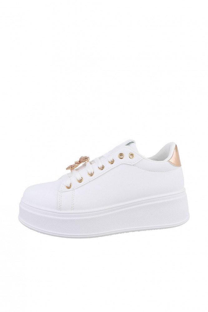 Sneakers mit Kristallverzierungen Good vibes