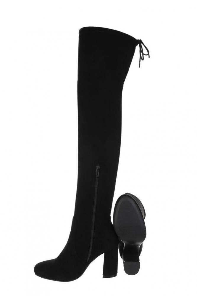 Overknee-Stiefel mit hohem Blockabsatz