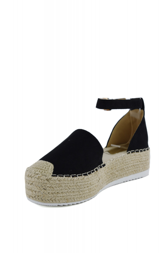 Plateau-Espadrilles mit Knöchelriemen Beverly Hills