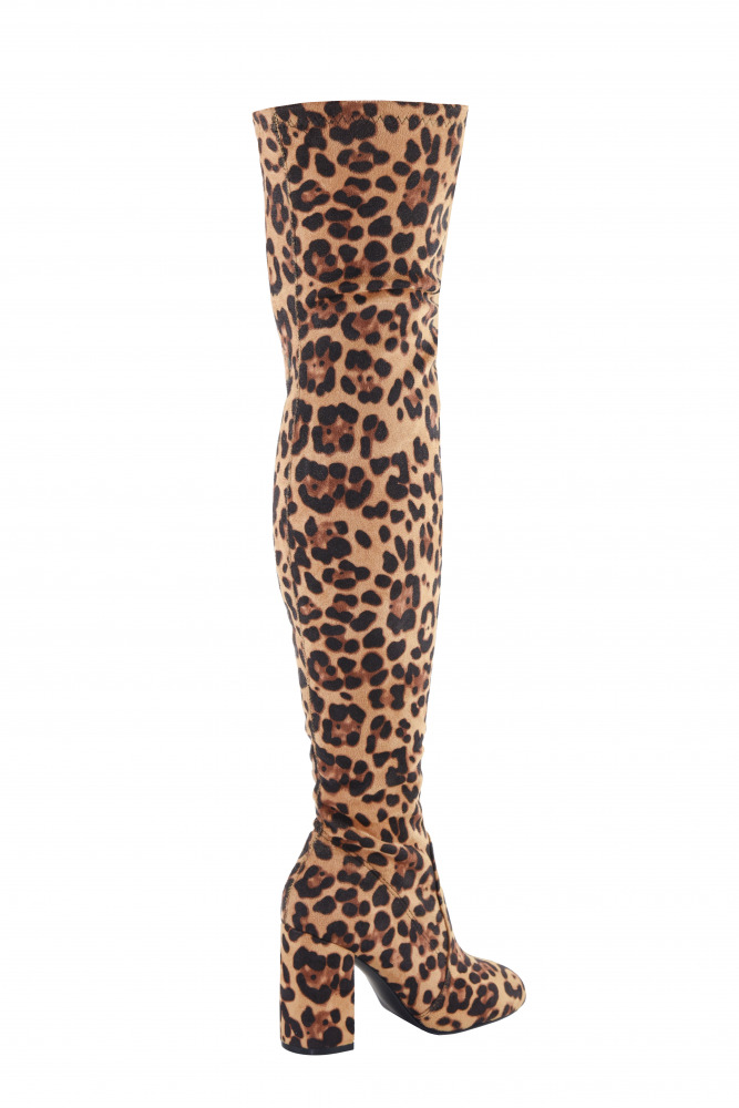 Overknee-Stiefel mit hohem Blockabsatz
