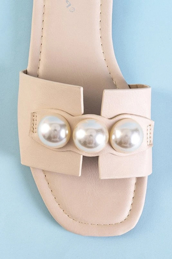 Pantoletten mit Perlen Pearl secret