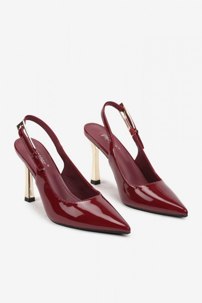 Slingback-Pumps in Lack-Optik Bliss