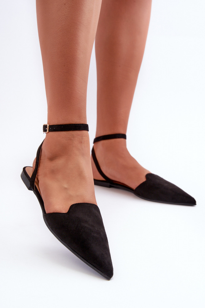 Flache Spitze-Sandalen Cleopatra