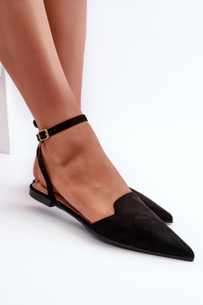 Flache Spitze-Sandalen Cleopatra