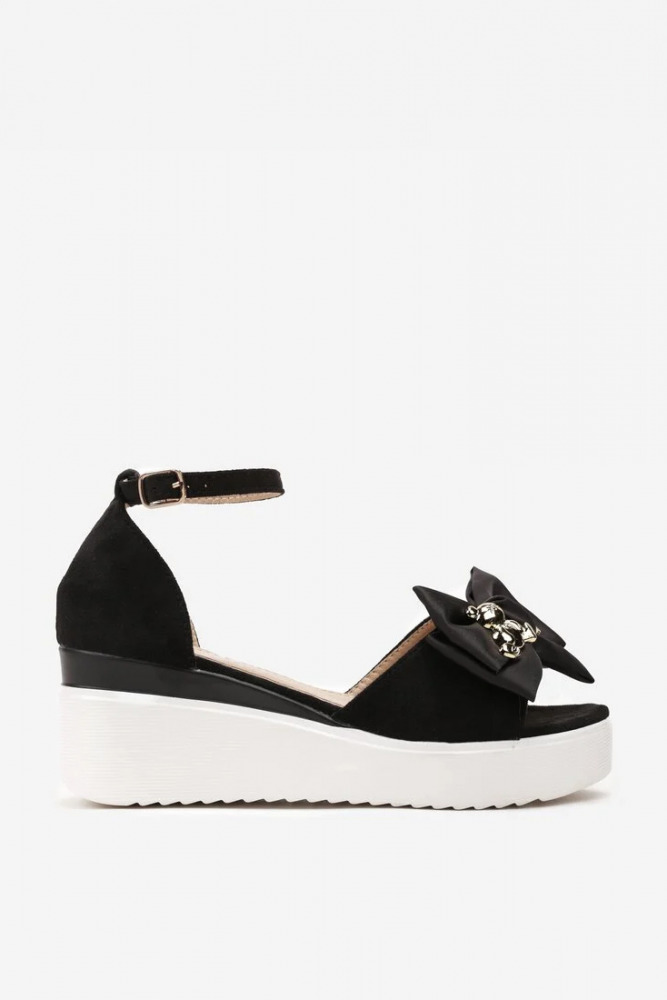 Wedge sandals Teddy bear