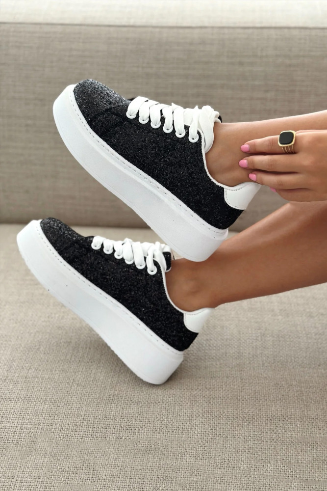 Športni čevlji z detajli iz bleščic Highway glitter