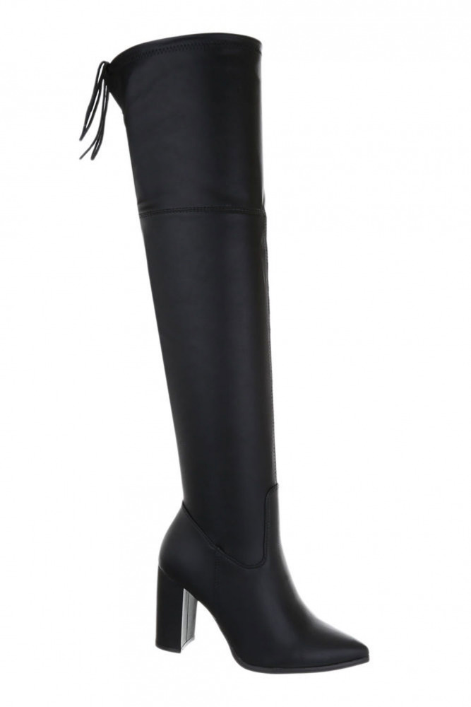 Overknee-Stiefel mit hohem Blockabsatz