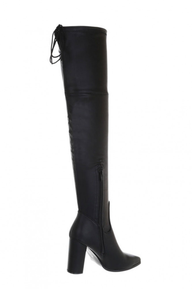 Overknee-Stiefel mit hohem Blockabsatz