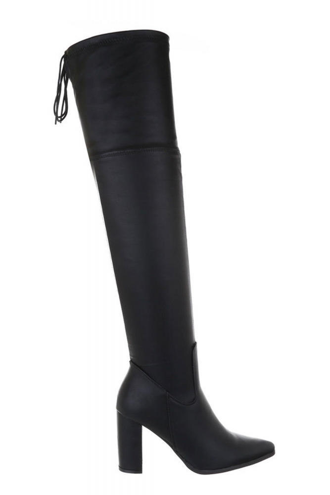 Overknee-Stiefel mit hohem Blockabsatz
