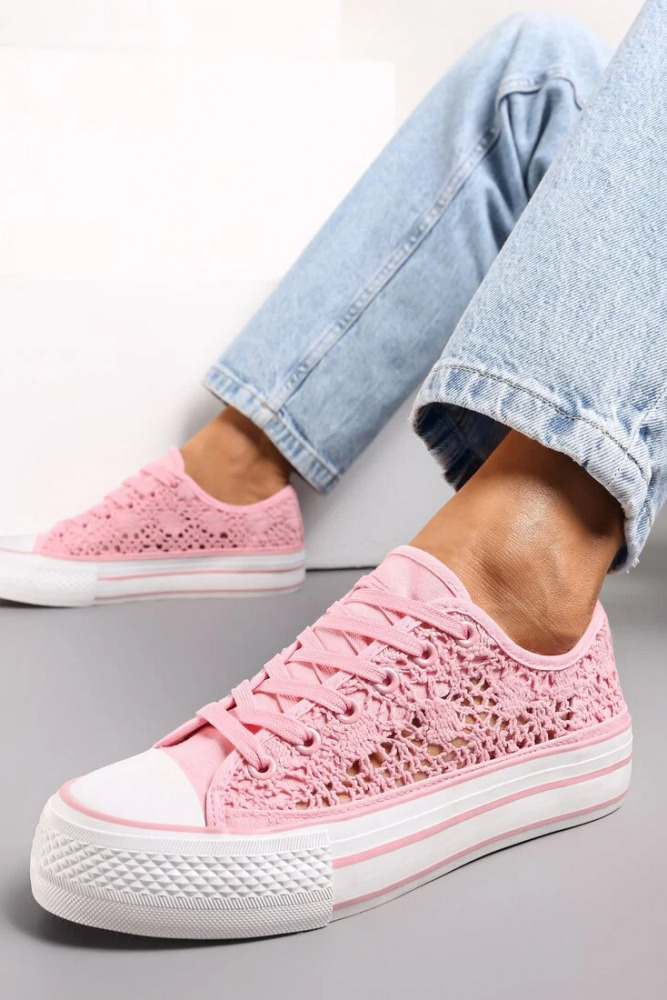 Krajkové tenisky na platformě Life creator