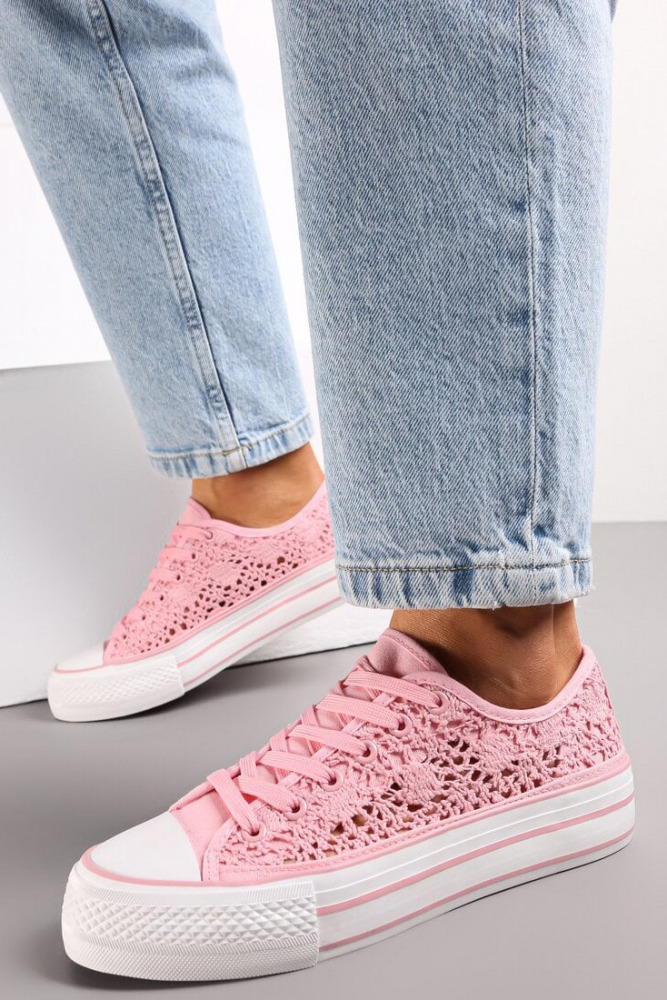 Krajkové tenisky na platformě Life creator