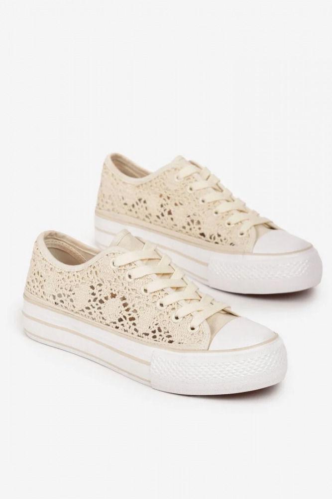 Krajkové tenisky na platformě Life creator