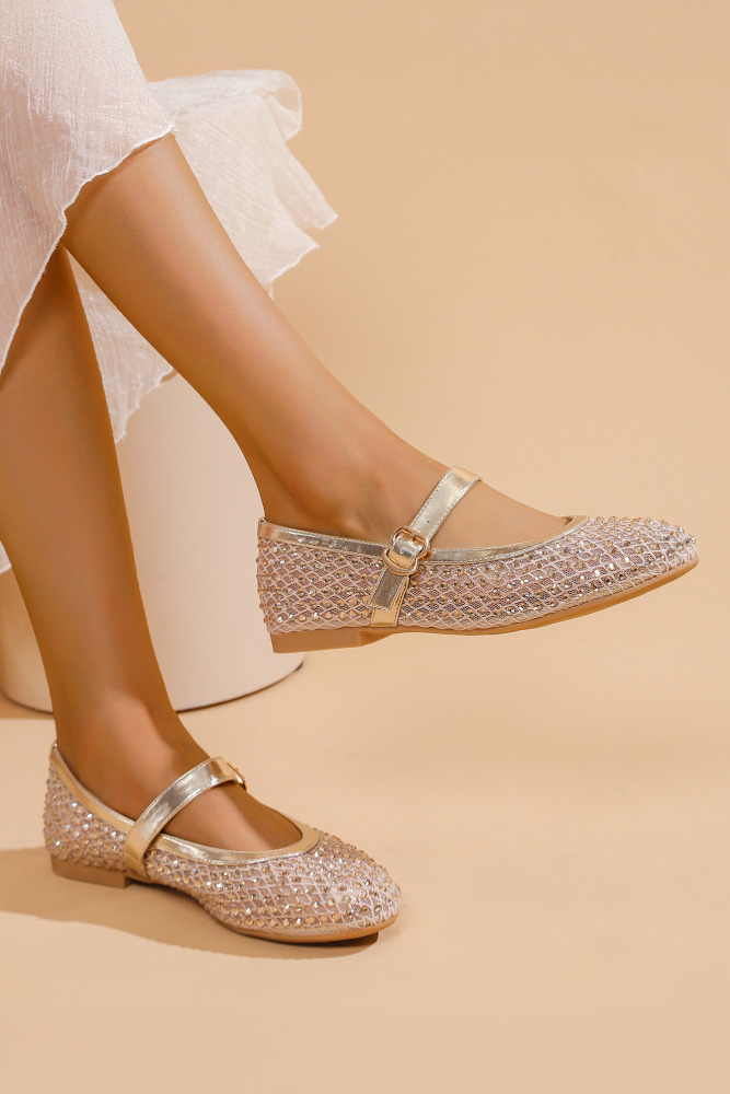 Crystal Mary Jane flats Luna