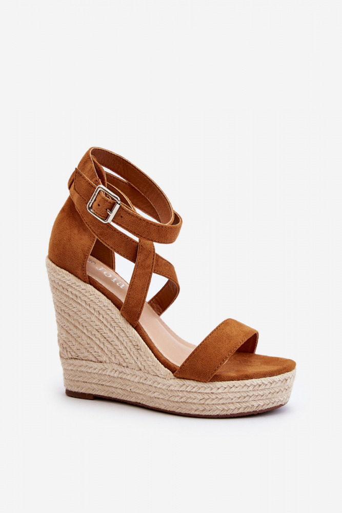 Cross strap wedge sandals Capri