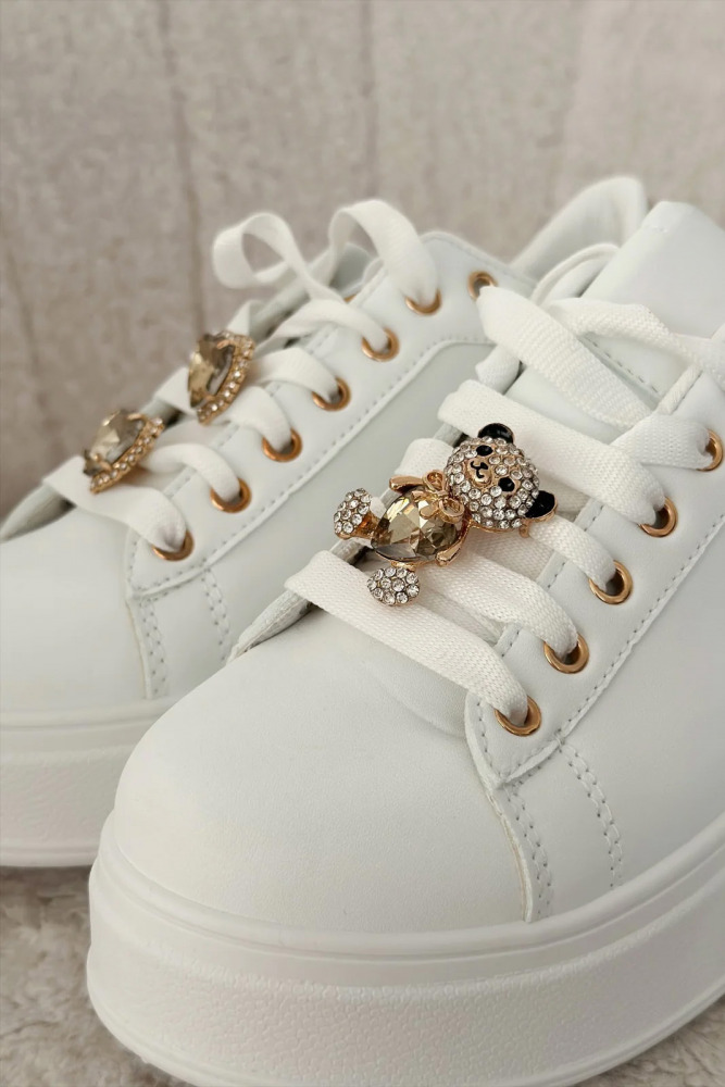 Sneakers con gioielli Good vibes