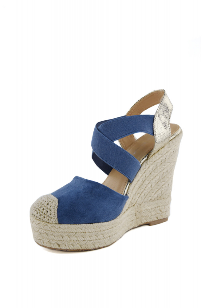 Elastic Multi Strap Espadrille Wedges | Jessyss