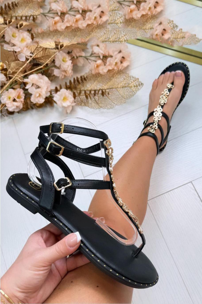 Embellished flat sandals Infinity