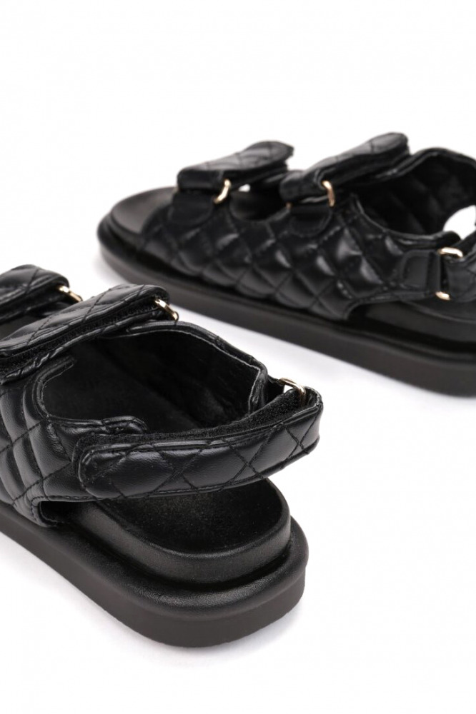 Nízke prešívané športové sandále Be true to yourself