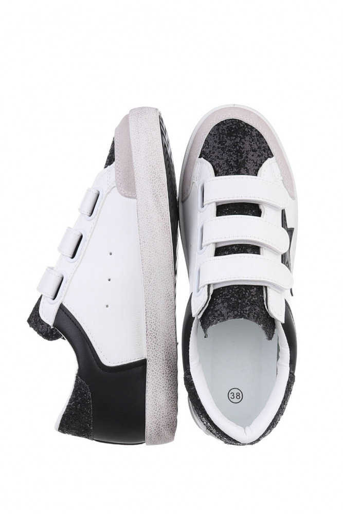 Sneakers con glitter e stella Star Glitter