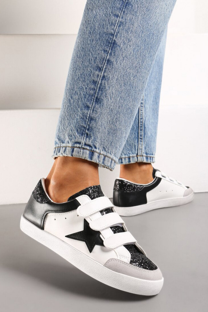 Sneakers con glitter e stella Star Glitter