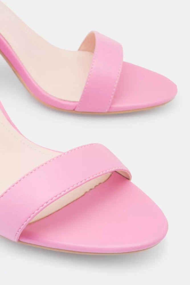 Barely there block heeled sandals Dream big