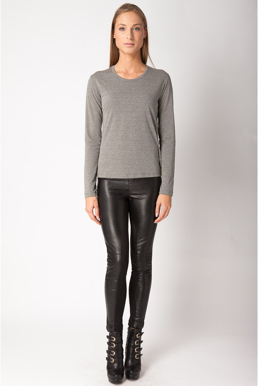 Bombažna majica z dolgimi rokavi