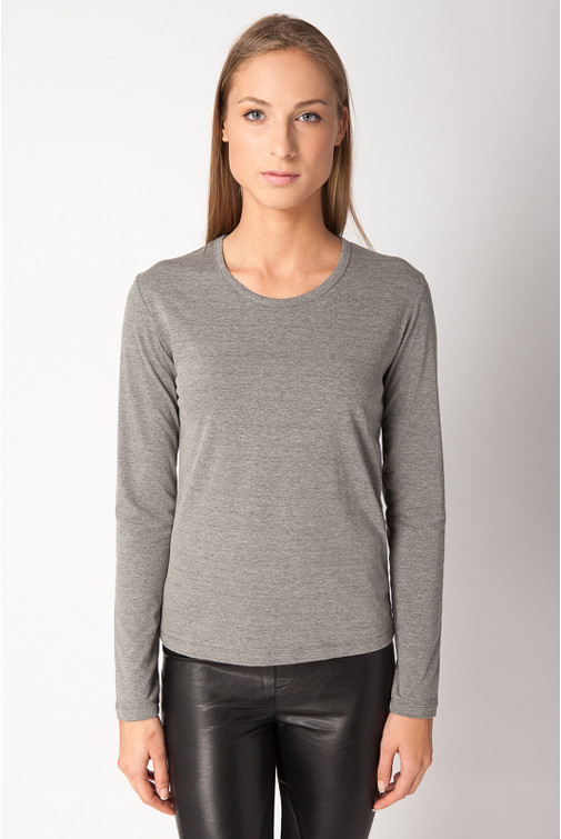 Bombažna majica z dolgimi rokavi