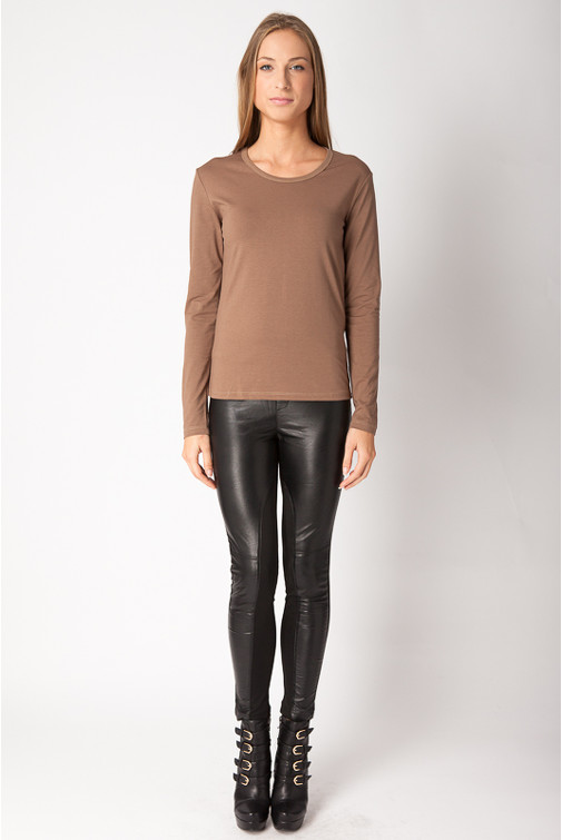 Bombažna majica z dolgimi rokavi