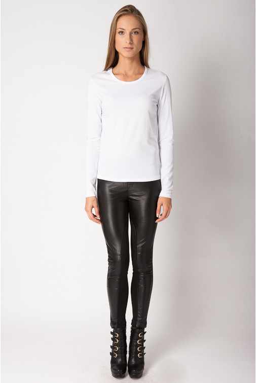 Bombažna majica z dolgimi rokavi